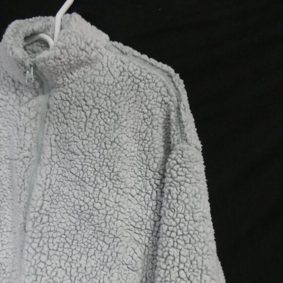 GARAGE | xs - extra small | Light Blue Lightweight Teddy - Sherpa Jacket - Picture 6 of 15